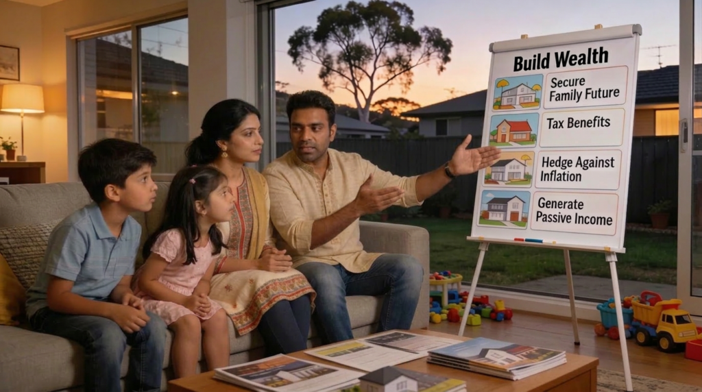 family thinking about wealth